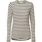 Top a righe in lana Thyra grigio scuro