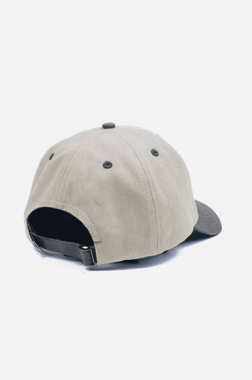 Cappellino dad hat bicolore con logo elefante ricamato