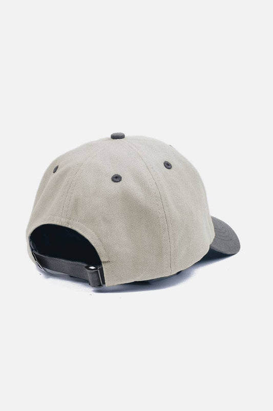 Cappellino dad hat bicolore con logo elefante ricamato