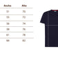 T-shirt premium antimacchia nera con dettagli blu