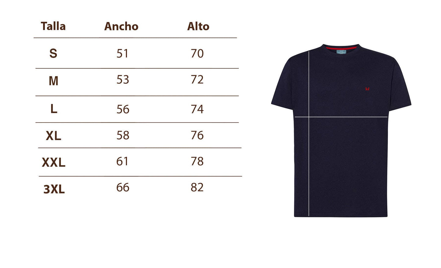 T-shirt premium antimacchia nera con dettagli blu