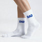 Calzini “Papà” in cotone biologico con lettering blu
