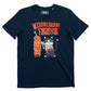 T-shirt Koinobori Cat blu navy in cotone biologico