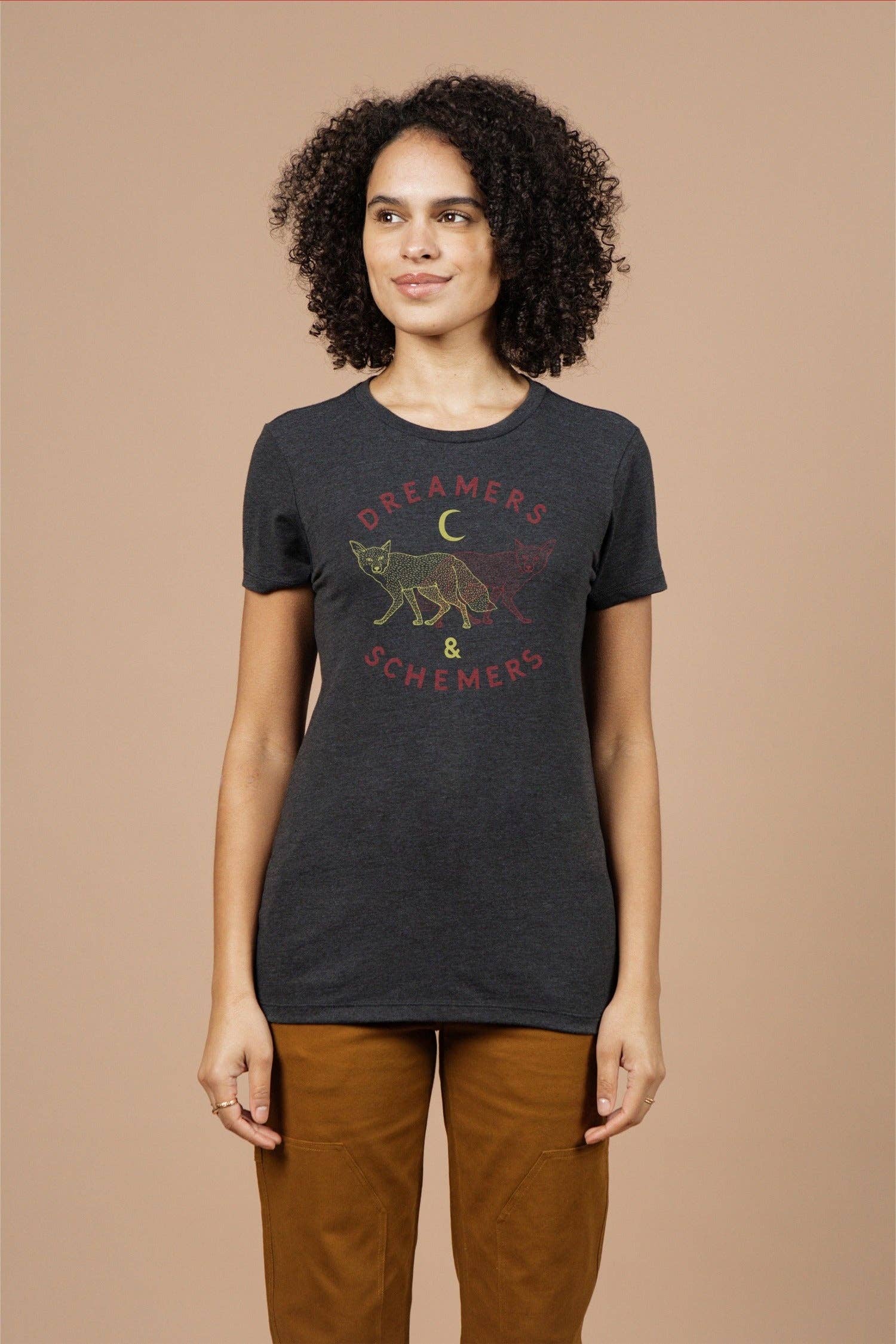 T-shirt donna Dreamers & Schemers nera