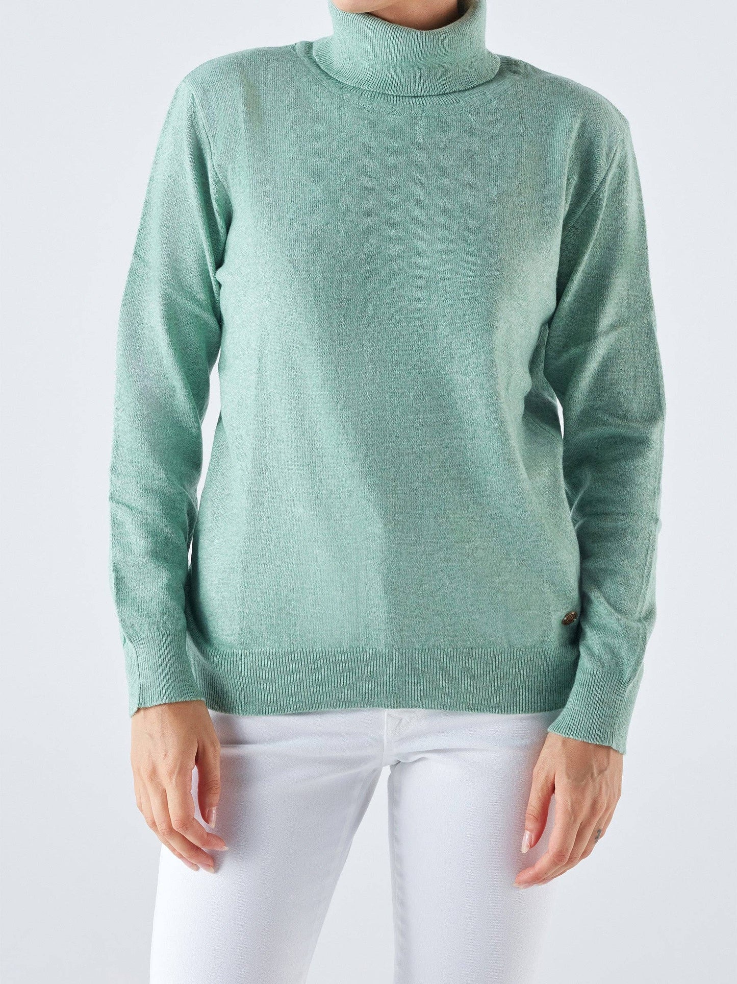 Maglia dolcevita in misto lana e cashmere