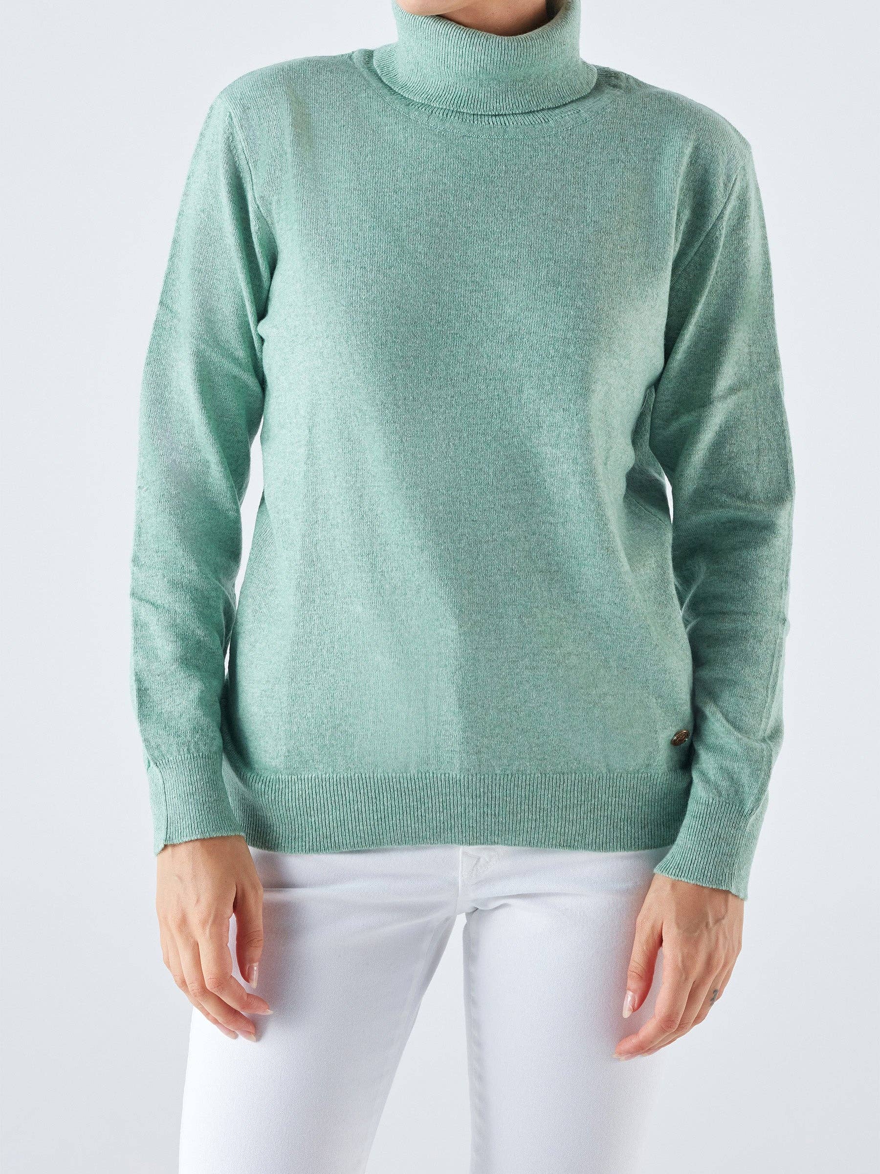 Maglia dolcevita in misto lana e cashmere