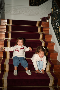 Maglione bambino con renne natalizie