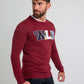 Maglia con patch WLT bordeaux