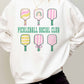 Felpa oversize Pickleball Social Club con stampa grafica