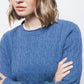 Maglione a maglia strutturata con trecce