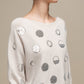 Maglione donna con paillettes a pois