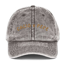 Cappello vintage “Cacio e Pepe” ricamato