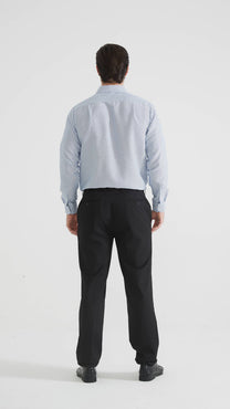 Camicia bianca a fantasia comfort fit