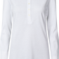 Maglia Henley a Costine in Cotone Biologico Ida Bianca