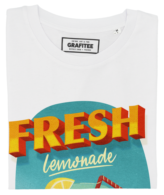 T-shirt Fresh Lemonade in cotone biologico con grafica colorata