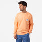 Felpa unisex arancione in cotone biologico
