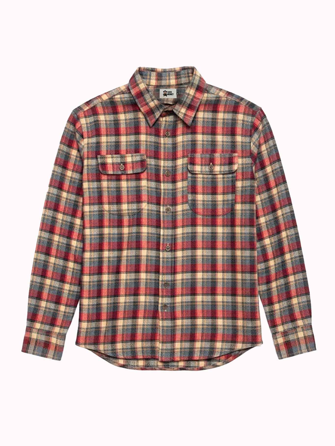 Camicia di flanella a quadri da uomo Chop Plaid color Uva