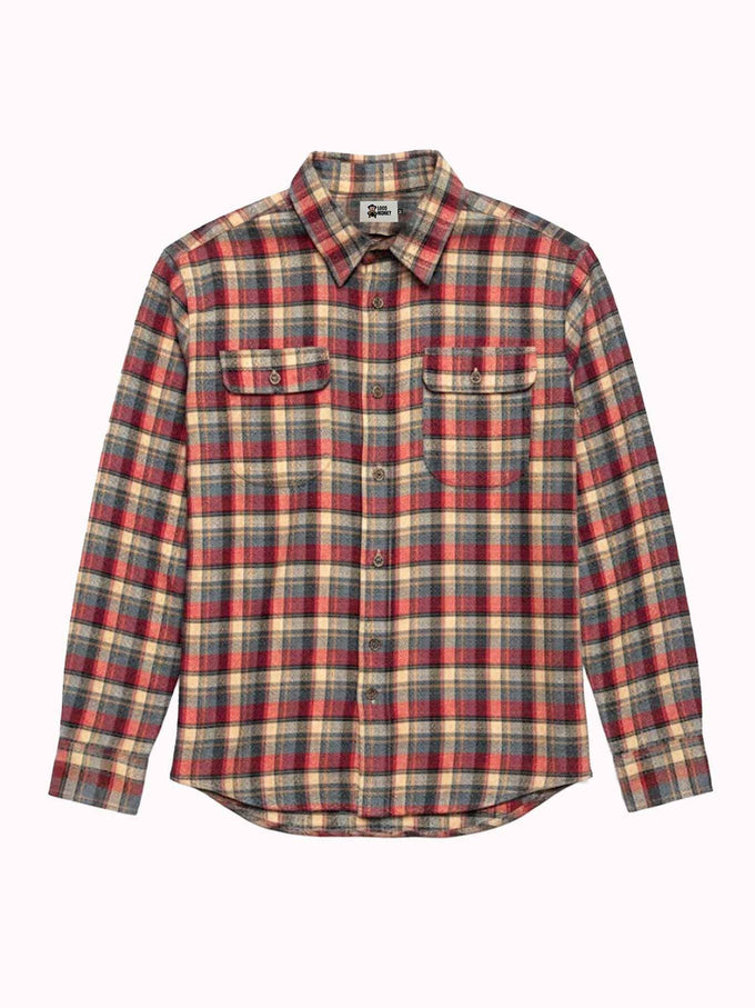 Camicia di flanella a quadri da uomo Chop Plaid color Uva