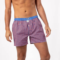 Boxer in cotone biologico a quadretti