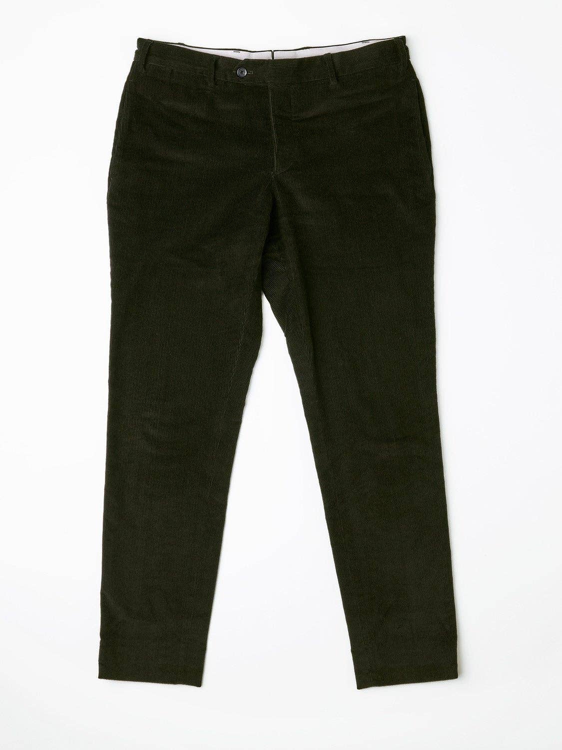 Pantaloni Casca in velluto a coste olive