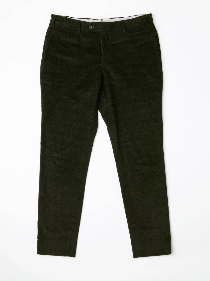 Pantaloni Casca in velluto a coste olive