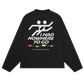 T-shirt oversize a manica lunga con stampa "I Had Nowhere To Go"