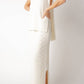 Gonna lunga a trecce in misto cashmere