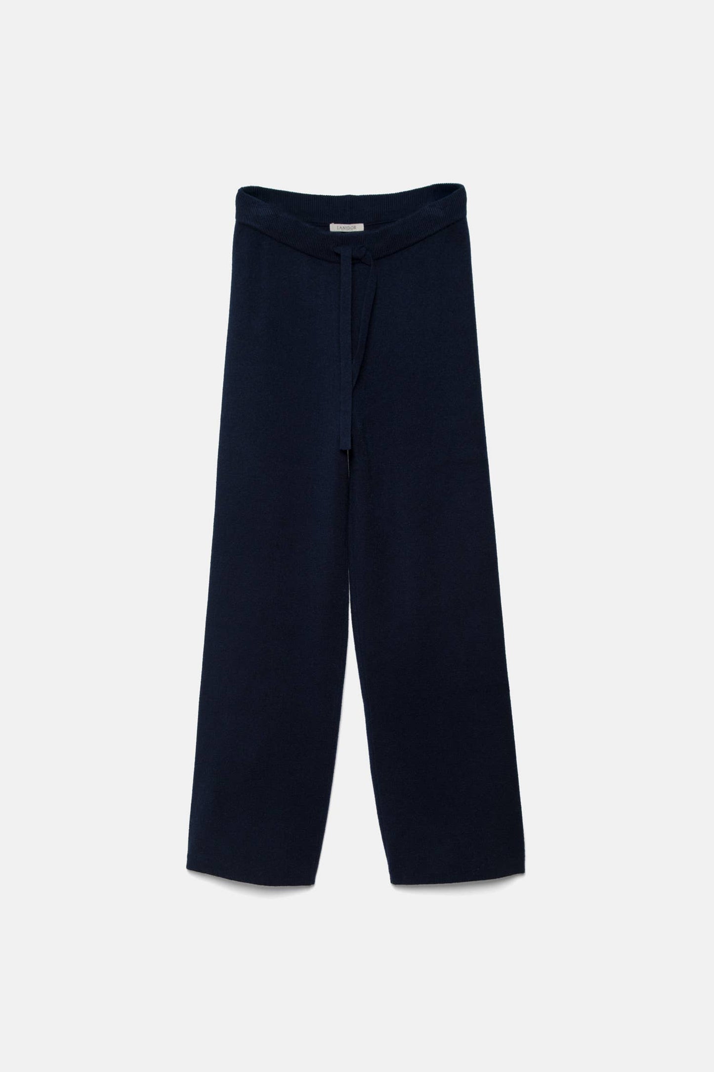 Pantaloni in maglia liscia con coulisse