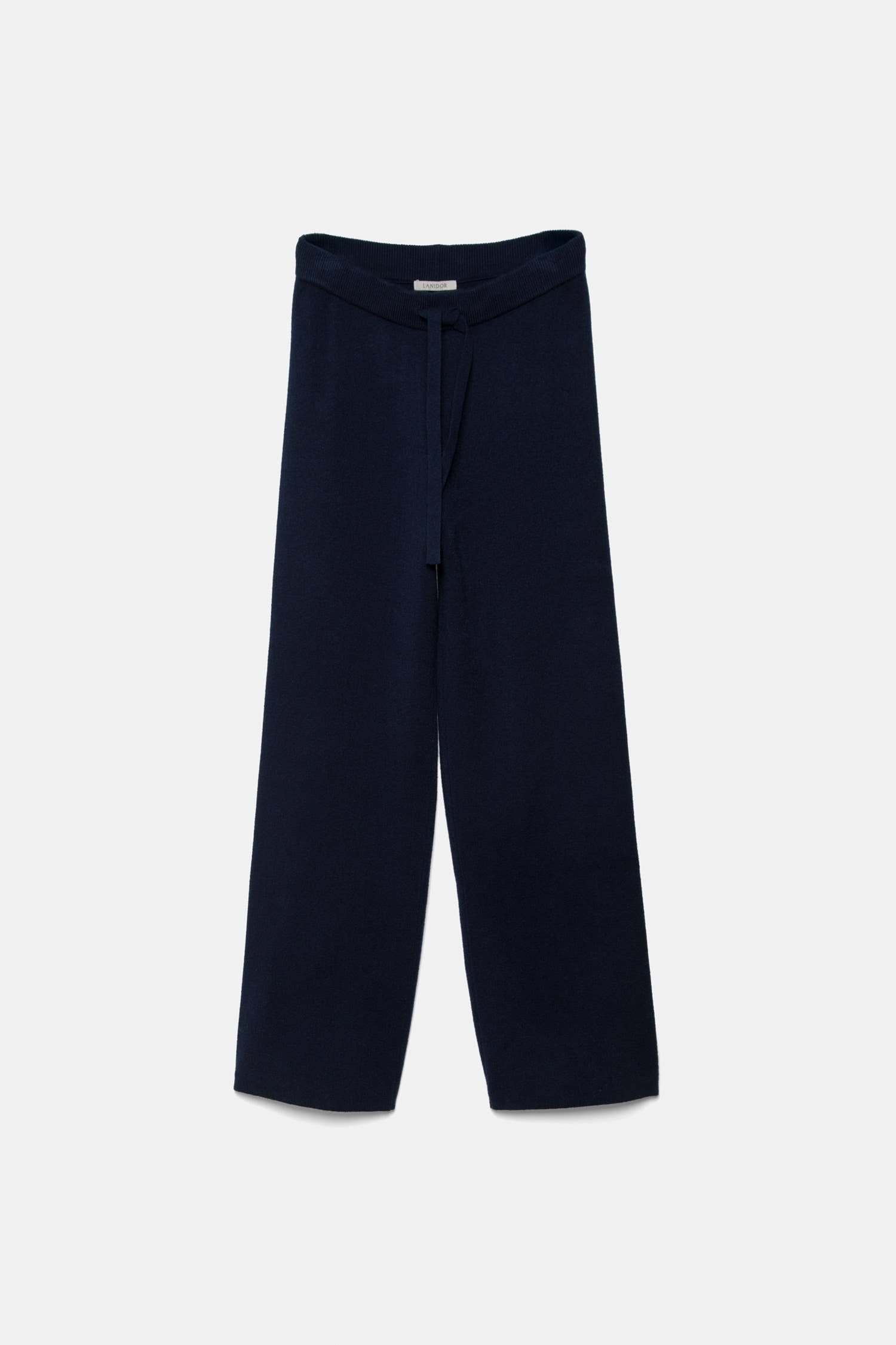 Pantaloni in maglia liscia con coulisse