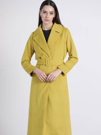 Cappotto lungo con cintura