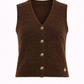 Gilet in maglia con bottoni in legno
