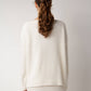 Maglione con scollo a barchetta in misto cashmere