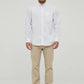 Camicia bianca comfort fit con colletto button-down