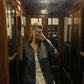Camicia in lino blu navy