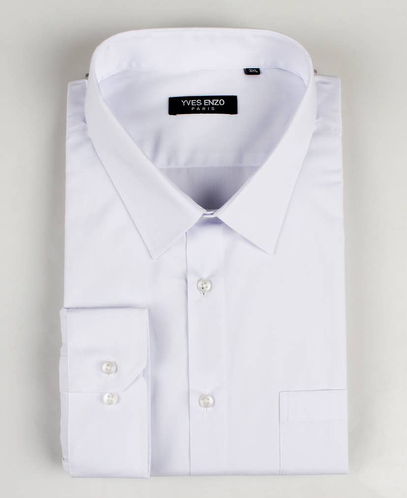 Camicia bianca plus size facile da stirare
