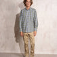 Camicia uomo a quadri in cotone misto