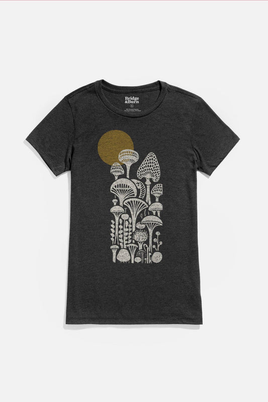 T-shirt donna Mycology nera