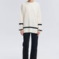 Tunica in maglia a righe bicolor