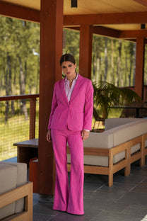 Blazer con cintura da donna