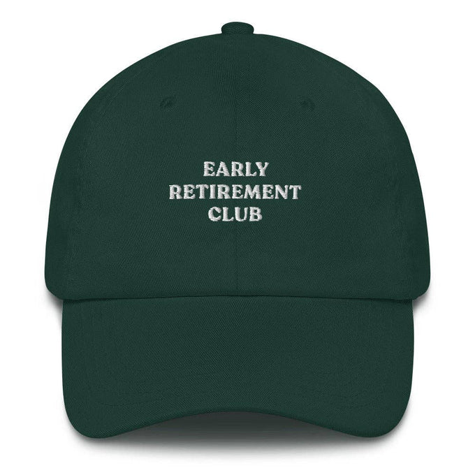 Cappellino "Early Retirement Club" ricamato
