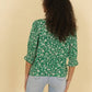 Blusa Teddy stampata in viscosa