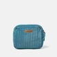 Borsa in velluto trapuntato con zip