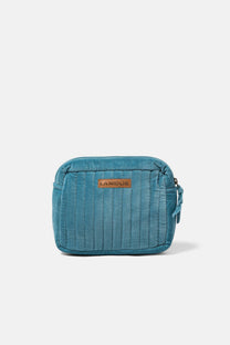 Borsa in velluto trapuntato con zip