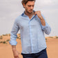 Camicia uomo in lino riciclato Azzurro Cielo
