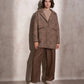 Cappotto midi effetto pelliccia a quadri