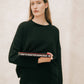 Maglione girocollo rilassato in misto cashmere