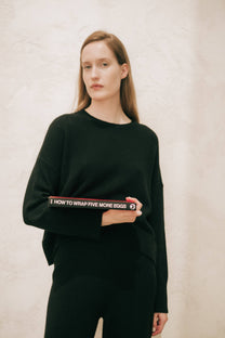 Maglione girocollo rilassato in misto cashmere