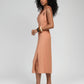 Vestito midi Manta terracotta