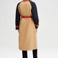 Trench color block con cintura