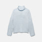 Maglione dolcevita a maglia grossa